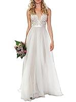 Algopix Similar Product 12 - Ikerenwedding Womens VNeck Aline
