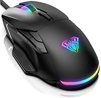 Algopix Similar Product 12 - AULA Gaming Mouse 12800 DPI RGB Wired