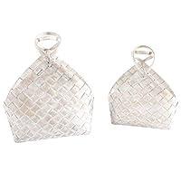 Algopix Similar Product 8 - Mud Pie Woven Wood Weave Baskets 2
