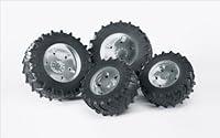 Algopix Similar Product 3 - Bruder Twin Tires with Silver Rims for