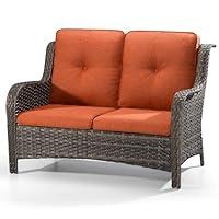 Algopix Similar Product 8 - Joyside Outdoor Patio Wicker Loveseat