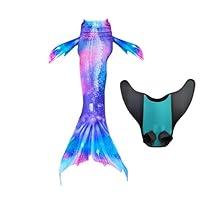 Algopix Similar Product 7 - Kids Swimsuit Mermaid Tail and Monofin