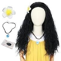 Algopix Similar Product 7 - Koonfan Moana Wig with Flower Child