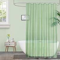 Algopix Similar Product 10 - UFRIDAY Green Clear 72 x 84 Shower