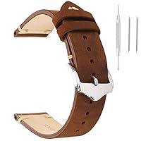 Algopix Similar Product 17 - Leather Watch Bands 20mm for Men EACHE
