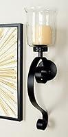 Algopix Similar Product 8 - Deco 79 Metal Glass Wall Sconce