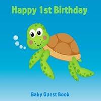 Algopix Similar Product 9 - Happy 1st Birthday Baby Guest Book