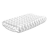 Algopix Similar Product 12 - Grey Zig Zag 100 Cotton Changing Pad