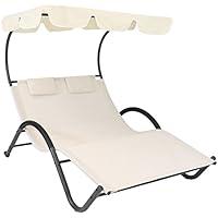 Algopix Similar Product 6 - Sunnydaze Outdoor Double Chaise Lounge