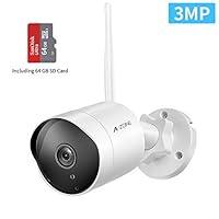 Algopix Similar Product 5 - Security Camera Outdoor  HD 2K 3MP