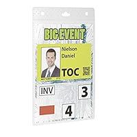 Algopix Similar Product 17 - Durable Event Name Badge A6 Transparent