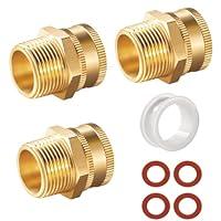 Algopix Similar Product 10 - Brass Garden Hose Adapter 34GHT