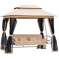 Algopix Similar Product 2 - Outsunny 3Seat Patio Swing Chair