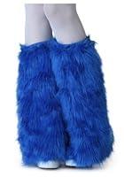 Algopix Similar Product 5 - Adult Royal Blue Furry Boot Covers - ST