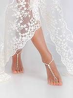 Algopix Similar Product 17 - Beaded Barefoot sandals Bridal foot