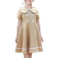 Algopix Similar Product 6 - Sunny Fashion Girls Dress School Blue