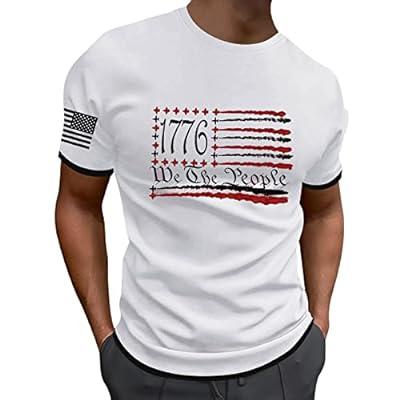 Best Deal for Mens Shirts Short Sleeve, Mens 4th of July T Shirt