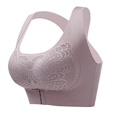 SZXZYGS Underoutfit Bras for Women Bra for Seniors Front Closure Posture  Corrector Bra for Women Full Coverage Front Closure Support Bra for Older  Women 