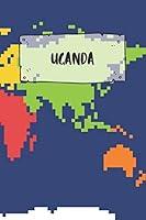 Algopix Similar Product 11 - Uganda Ruled Travel Diary Notebook or