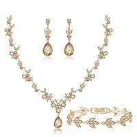 Algopix Similar Product 16 - Barktasia Bridal Wedding Jewelry Set