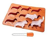 Algopix Similar Product 11 - LYWUU Dachshund Dog Shaped Silicone Ice