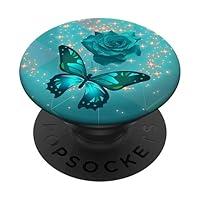 Algopix Similar Product 10 - Rose Butterfly Flower Cell Phone Button