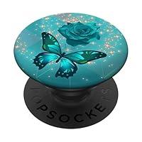 Algopix Similar Product 9 - Rose Butterfly Flower Cell Phone Button