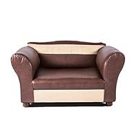 Algopix Similar Product 14 - Keet Mini Sofa Brown and Beige Pet Bed