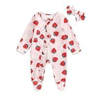 Algopix Similar Product 2 - Newborn Footie Romper With Headband