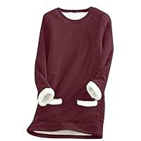 Algopix Similar Product 2 - Binmer Womens Sherpa Lined Sweatshirts