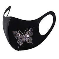 Algopix Similar Product 4 - Nopeak Black Reusable Face Bandanas