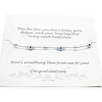 Algopix Similar Product 5 - Something Blue Bride Gift Anklet