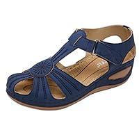 Algopix Similar Product 10 - haoricu Womens Plus Size Sandals 
