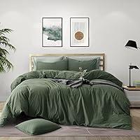 Algopix Similar Product 5 - mixinni Solid Color Army Green 3 Pieces