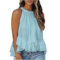 Algopix Similar Product 2 - Womens Halter Tank Tops Trendy High