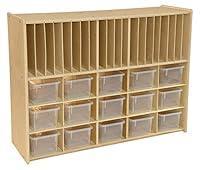Algopix Similar Product 9 - Contender 15 Translucent Bin Cubby