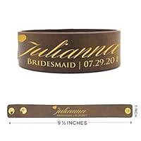 Algopix Similar Product 12 - Custom Engraved Wedding Party Bracelets
