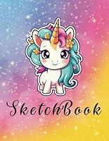 Algopix Similar Product 9 - SketchBook Cute Unicorn on glitter