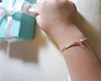 Algopix Similar Product 15 - Personalized Name Bar Delicate Bracelet