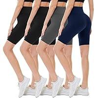 Algopix Similar Product 13 - CAMPSNAIL 4 Pack Biker Shorts for Women