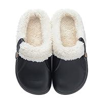 Algopix Similar Product 12 - Aconhop Women Mens Fur Lined Clogs