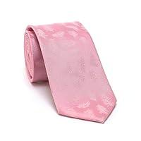 Algopix Similar Product 4 - Baby Pink Fern Leaves Jacquard Necktie