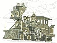 Algopix Similar Product 13 - Vintage Locomotive Counted Cross Stitch