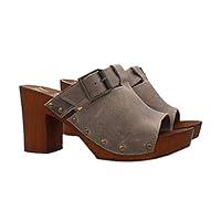 Algopix Similar Product 8 - Womens Swedish clogs with heel 9 in