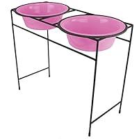 Algopix Similar Product 3 - Platinum Pets Modern Double Diner