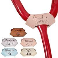 Algopix Similar Product 18 - Stethoscope Name Leather Tag