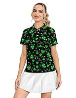 Algopix Similar Product 19 - Yfduk Womens Golf Shirts St Patrick