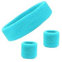 Algopix Similar Product 15 - Kenz Laurenz Sweatband Set Cotton