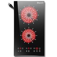 Algopix Similar Product 13 - Disaenvir 2 Burner Electric Cooktop 