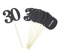 Algopix Similar Product 20 - Set of 8 Number 30 Centerpiece Sticks